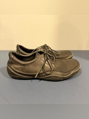 Patagonia Skywalk Moccasin Shoes Mens 11 Cedar Black Leather Vintage